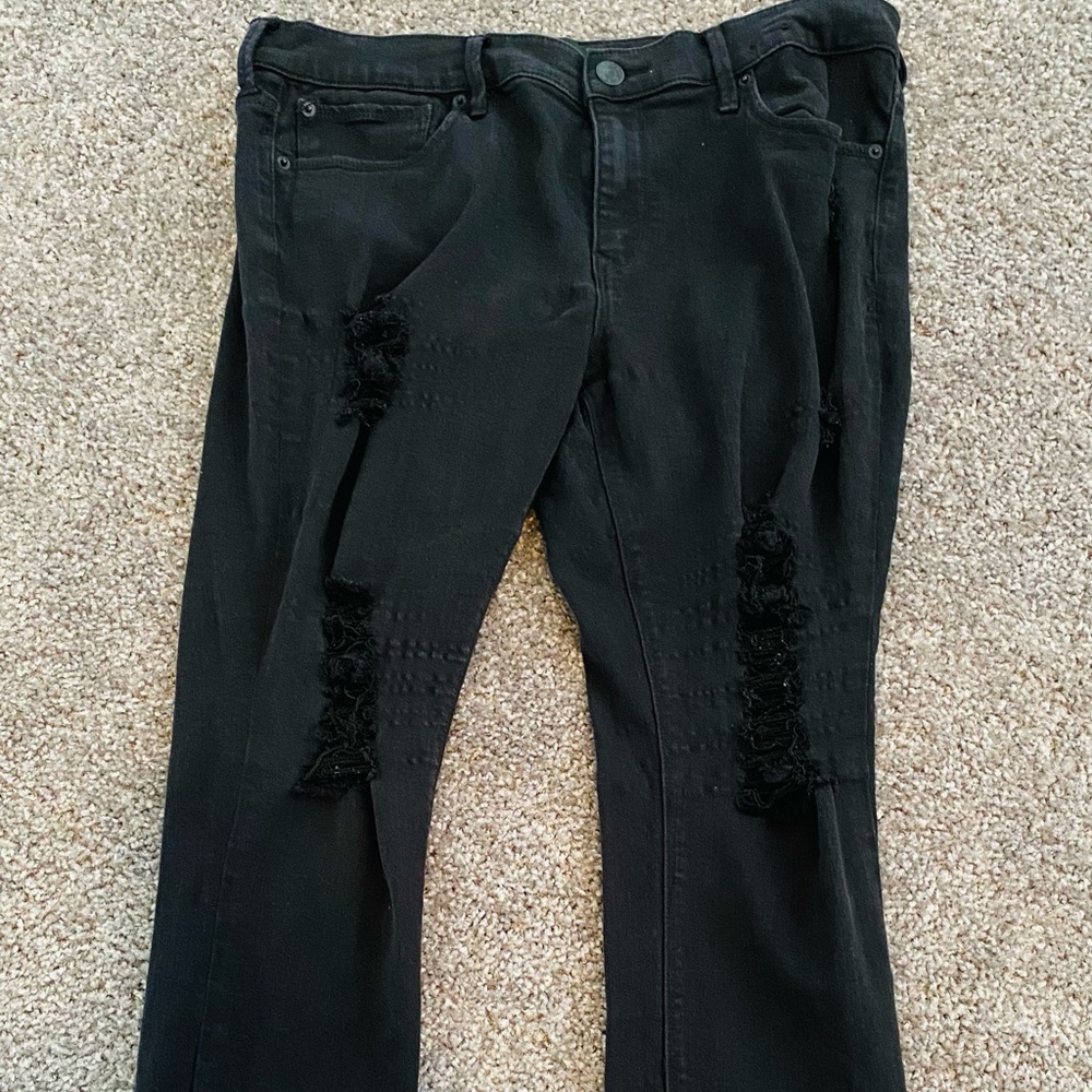 Express midrise denim leggings